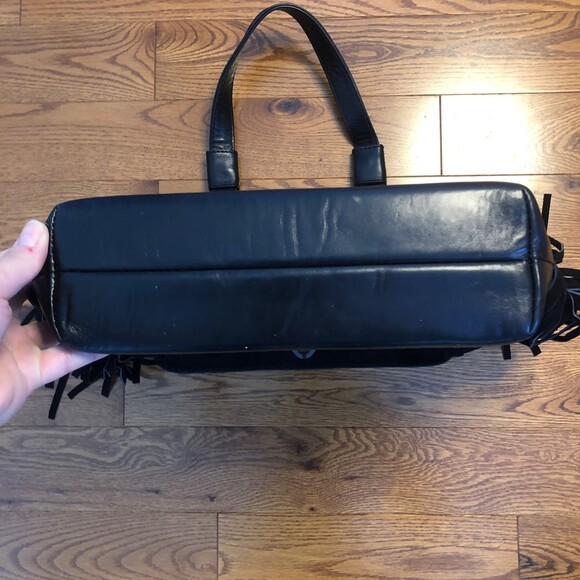 Black Gepherrini Handbag Designer bag with Fringes - Picture 10 of 12